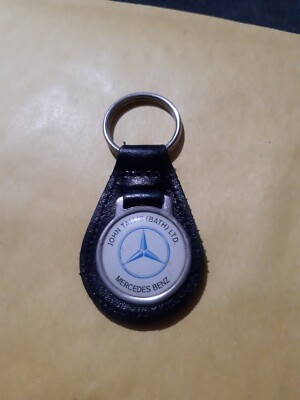 Genuine Mercedes John Tallis Bath Leather Keyring UK