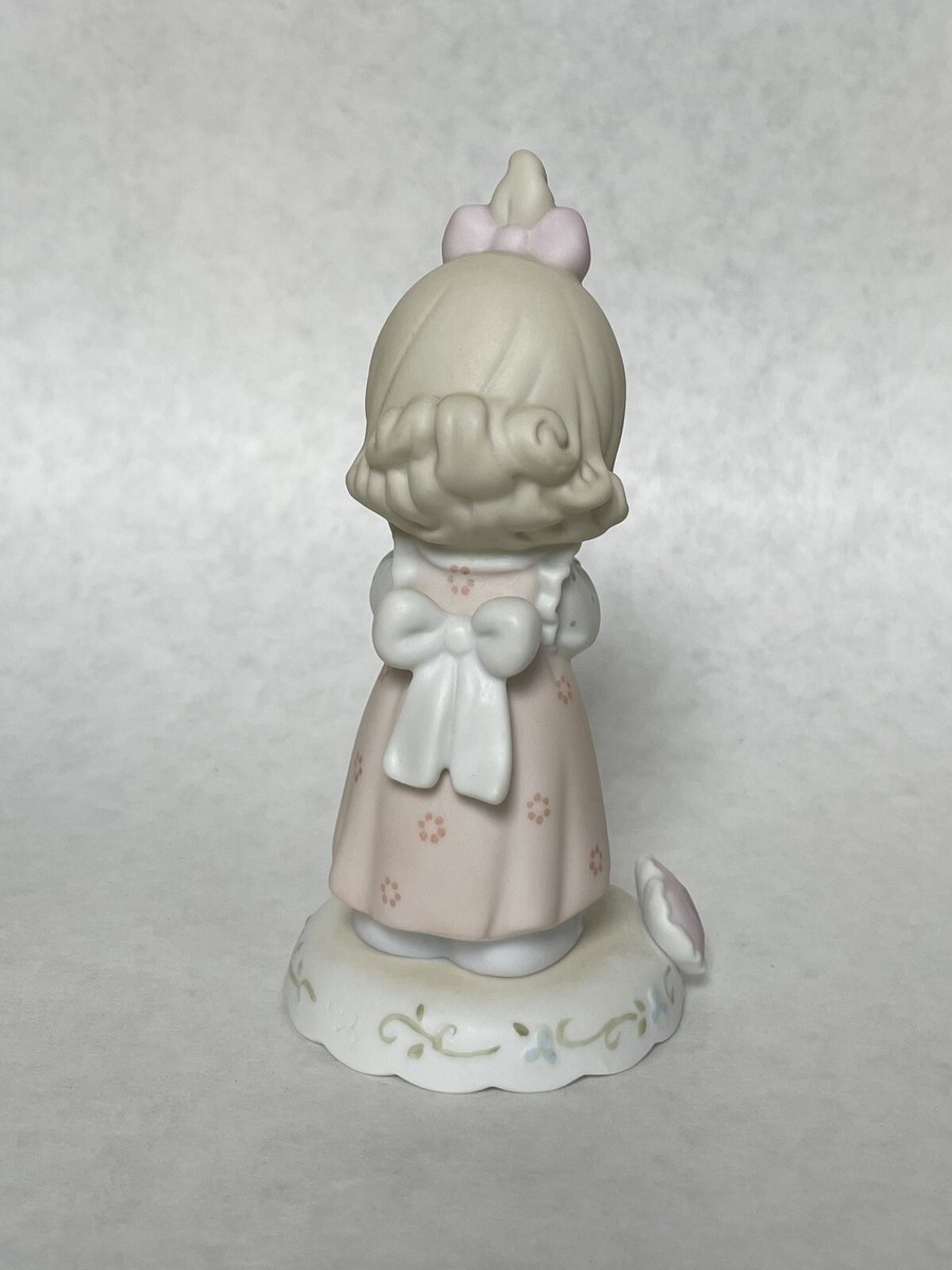 Precious Moments Figurine Age 9 Growing In Grace 183865 Bisque