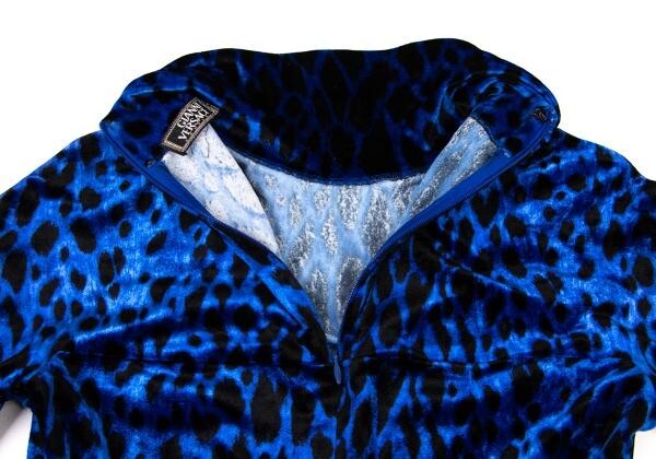 GIANNI VERSACE Leopard Pattern Stretch Velour Top… - image 11