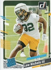 LEW NICHOLS III 2023 DONRUSS RATED ROOKIE RC PACKERS $1.99 ROOM