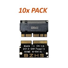 10 Pack Macbook Pro Air 2013-2017 Mac M.2 NVMe SSD to Apple SSD Adapter Convert