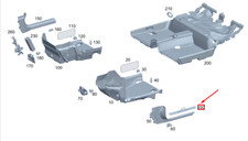 MB GLA H247 AMG Schwellerverkleidung vorne au&szlig;en A1776801105 NEU ORIGINAL