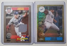 Julio Urias 2022 Topps Series 2 All Star 87 Relic Gold 42/50 & MOJO 2 Card Lot