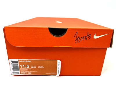 Nike Air Avenue Mens Walking Running Sneakers White Size 11.5 432017-102 NEW!