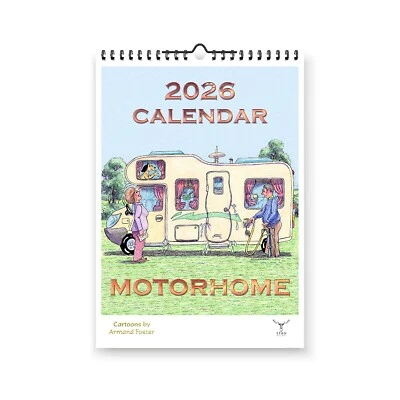 STAG GALLERY MOTORHOME MOTOR HOME FUNNY CARTOON 2026 HUMOUR WALL CALENDAR BY ARMAND FOSTER
