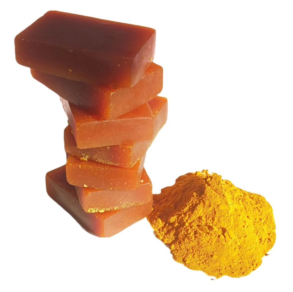 Jabón tumérico, manchas oscuras, brillo de la piel, piel más brillante, cicatrices, todo tipo de piel (125 g Foto 3 de 3