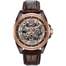 Bulova Mens Classic Automatic Full Skeleton B...