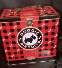Nostalgia Electronics Electric Dog Biscuit Maker Kit Storage Tin TESTED