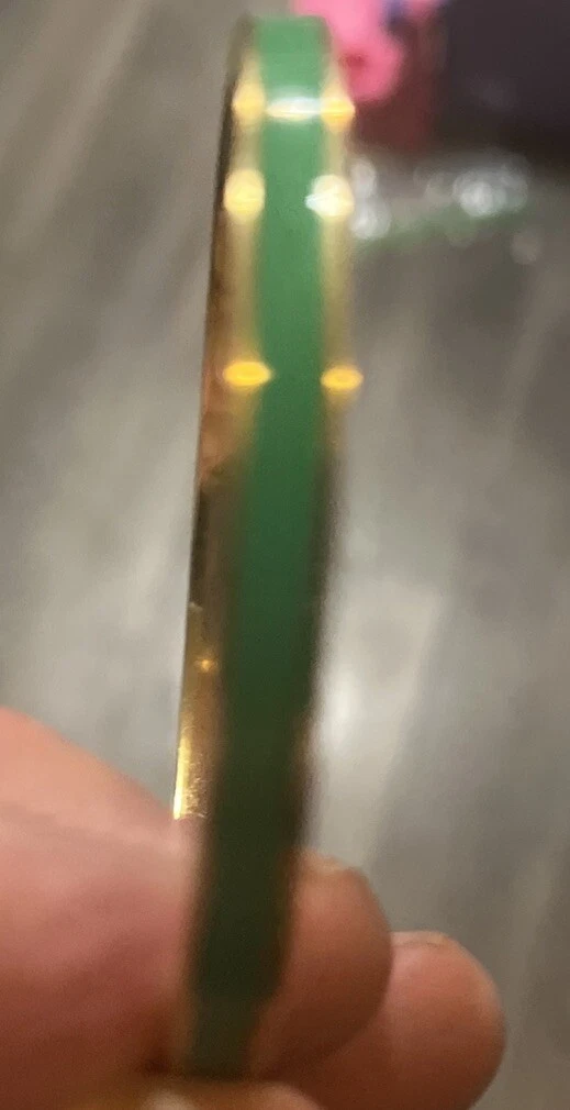 Bracciale Kate Spade New York verde colpo di fortuna smalto oro