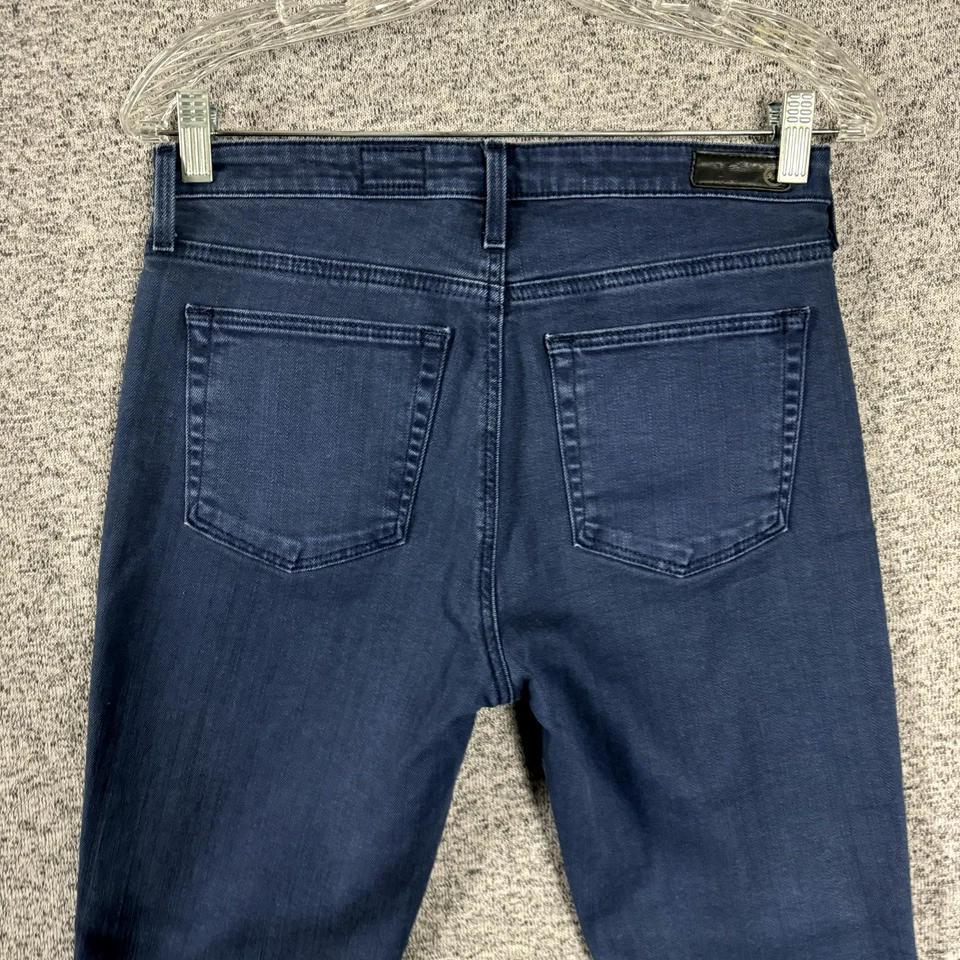 AG Adriano Goldschmied 27R Azul Oscuro The Jodi Crop High Rise Slim Flare Crop Foto 4 de 4