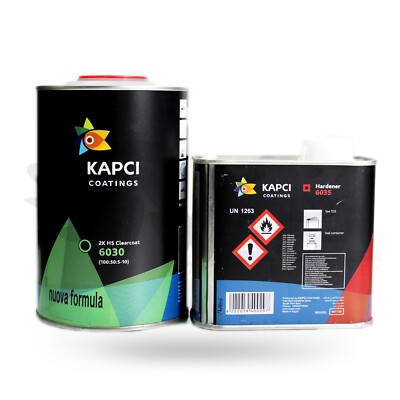 Kapci 6030, 2K HS Anti-Scratch Clearcoat (1L) & Hardener (0.5L)