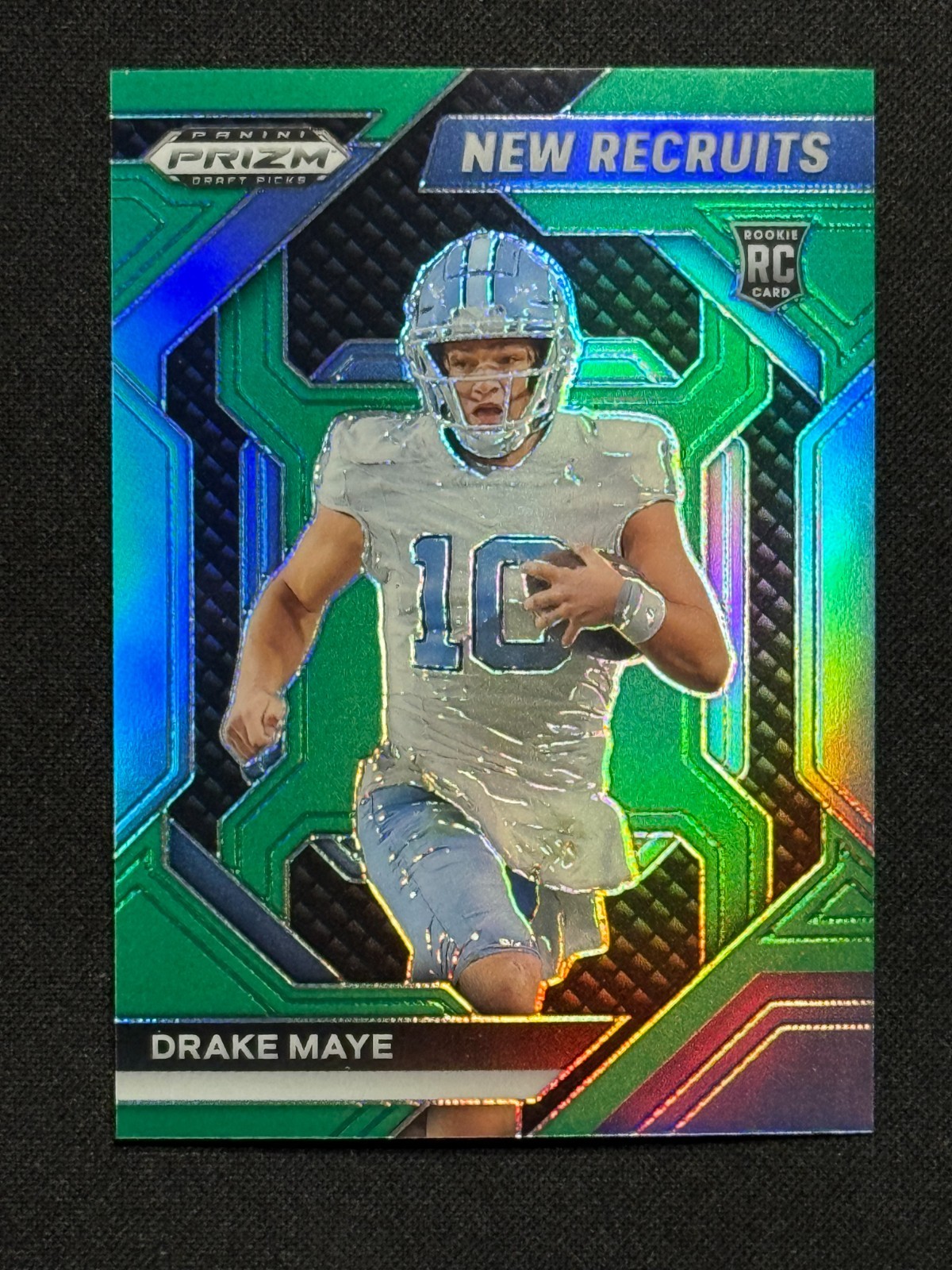 2024 Panini Prizm Draft Picks - New Recruits Drake Maye #NR-DME Green Prizm (RC)