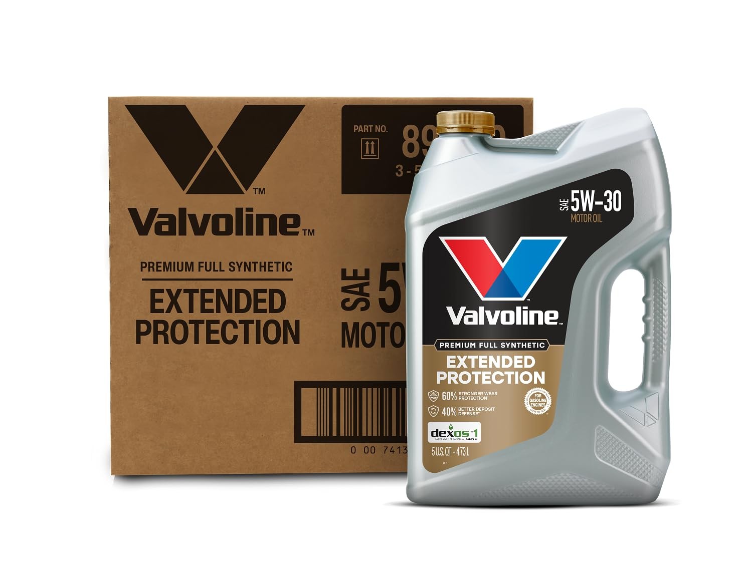 5w-30 5 Qt Case Of 3 Valvoline Extended Protection Full
