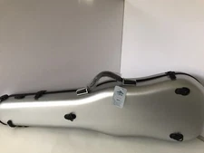 Yin Finte Violin Case Strong Durable Travel Great Look Silver Shoulder Strap