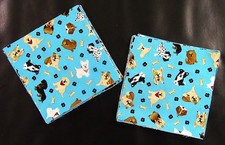 40 5" Squares - Puppies, Paws Bones - Quilting - 100 Cotton Fabric - 5565
