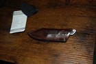 Griffin Co. Scout Medic CRbon Fiber Scales, Satin blade & Leather pocket sheath — photo 7