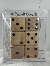 Giant Wooden Lawn Dice - Yard Dice Game