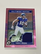 2016 Donruss Optic Football Pink Rookie Threads - Chris Moore RC - Ravens