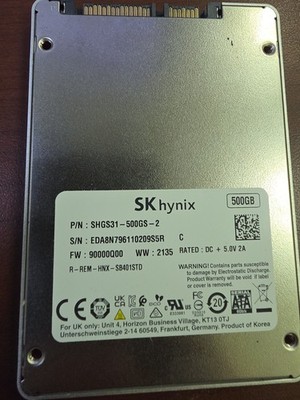 SK hynix Gold S31 500GB,Internal,2.5 inch (SHGS31500GS) Solid State Drive