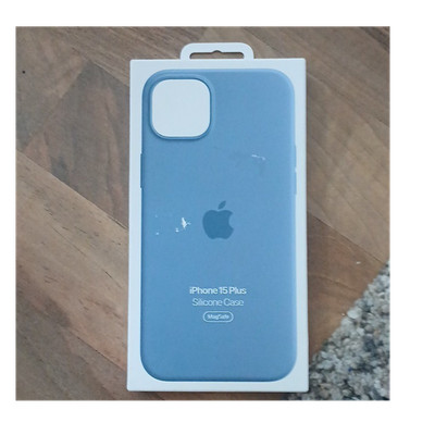 Apple iPhone 15 Plus Silikon Schutzhülle MagSafe blau