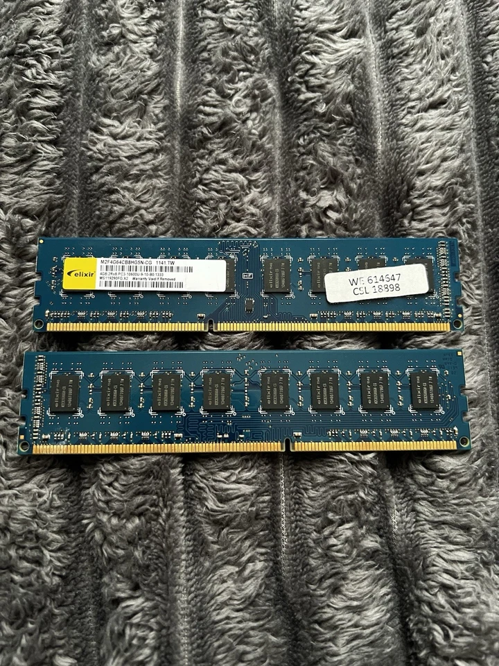 elixir DDR3 1600 MHz / PC3-12800U RAM 8GB (2x4GB) - Bild 2 von 3