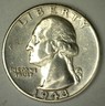 1943 D Washington Silver Quarter XF/AU Denver Mint 25c Almost Uncirculated Coin Denver Washington