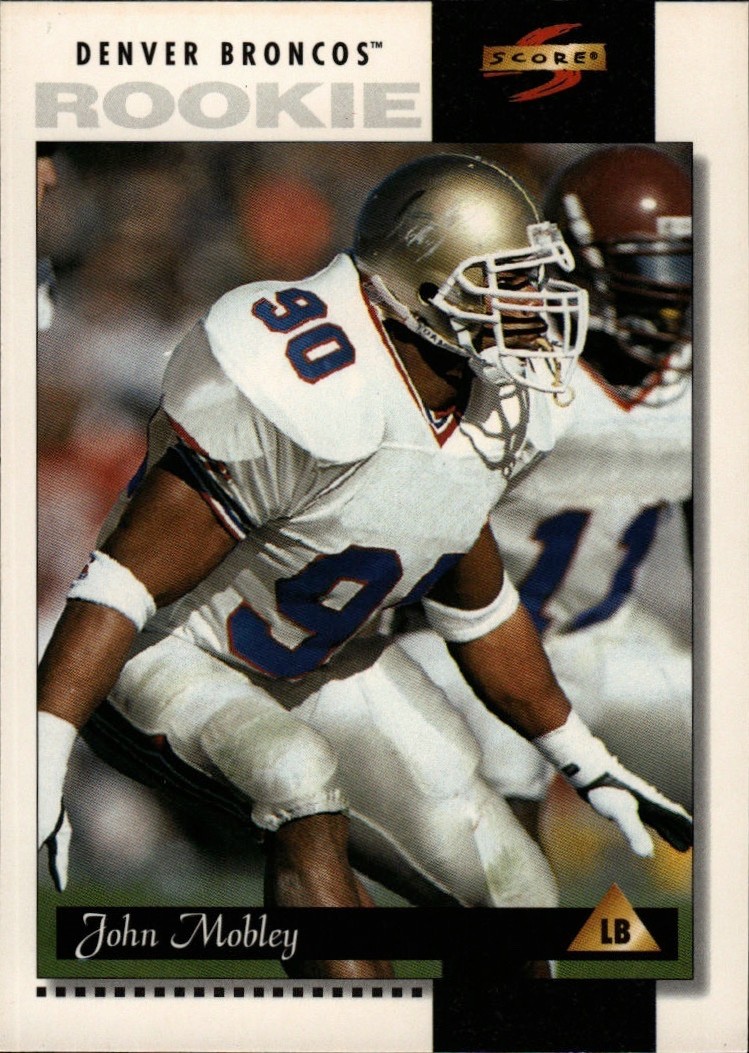1996 Pinnacle Score - John Mobley (RC) #236 - Broncos
