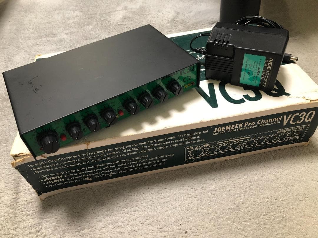 JOEMEEK VC3Q Pro Channel England エレクトリ物 JOEMEEK VC3Q Pro Channel Mic Preamp Optical Compressor 3 Band EQ