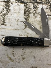 Robeson Shuredge 622730 Rough Black English Jack Vintage Pocket Knife