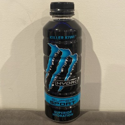 Monster Hydro Energy Water Hydration Empty 20oz Bottle Killer Kiwi, Rare