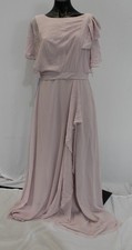 Azazie Women's Aaliyah Pleated Floor-Length Dress EH6 Frosted Lilac Size A10 NWT