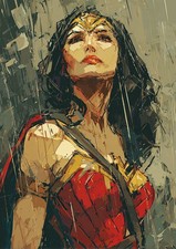 Wonder Woman Art  Card 1/1 PaintOholic Signed ONE OF A KIND