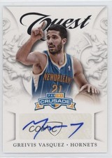 2012-13 Panini Crusade Quest Auto Greivis Vasquez #98 Auto 00ix