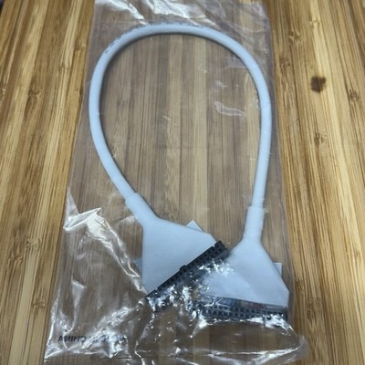 18'' Inch 34-Pin Round IDC Floppy Single Drive/Device Cable Gray NOS
