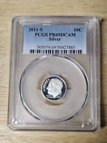 2011-S Silver Proof Roosevelt Dime PCGS PR-69 DCAM.