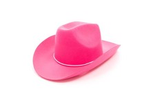Costume Cowboy and Cowgirl Felt Hats Pink 