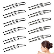 30 Pieces U Shaped Hair Pins Metal Bobby Ballet Styling Pins for Women Girls ...