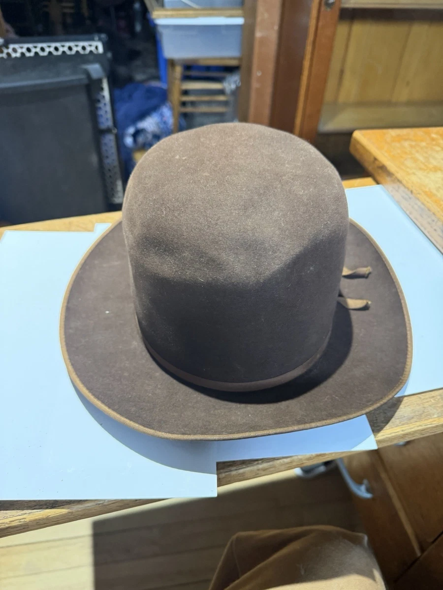 Chapeau Cowboy Stetson 3X Castor Vintage Années 50/60 Taille 7 1/8
