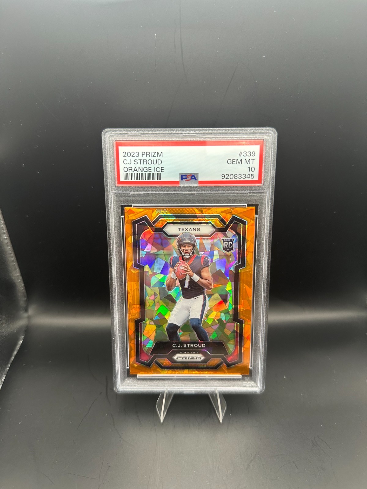 2023 Panini Prizm - Rookies C.J. Stroud #339 Orange Ice Prizm (RC) PSA 10!