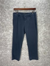 Liverpool Pants Womens 4/27 Blue Chino Slim Ankle Tapered Pockets Work Office
