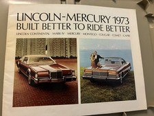 1973 Lincoln Mercury Sales Brochure Catalog - Continental Mark Iv Capri Marquis