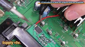 Install KIT PC Engine TurboGrafx Region Free HuCARD reader direct mounting board
