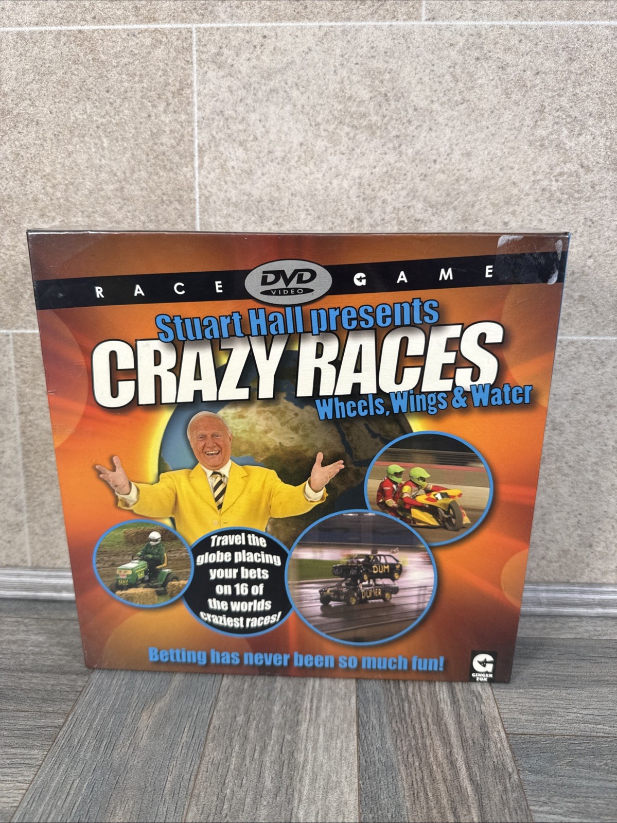 Stuart Hall Crazy Races DVD Race Game 2 Or More Players , 16 Races New & Sealed
