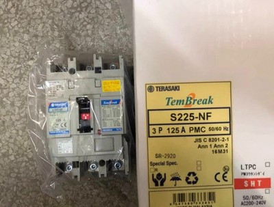 Terasaki switch circuit breaker from Terasaki, Japan S225-NF 3P 125A PM Brand