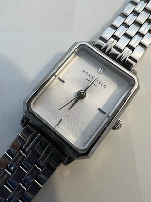 Rosefield Silver Tone Watch Stainless Steel Womens
