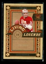 2010 Panini Crown Royale Living Legends Joe Montana #17 HOF 49ers Football