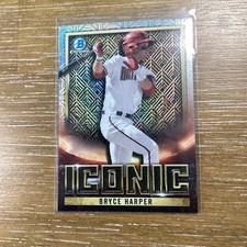 2023 Bowman Chrome - Bowman Iconic Bryce Harper #BI-13 Mojo Refractor