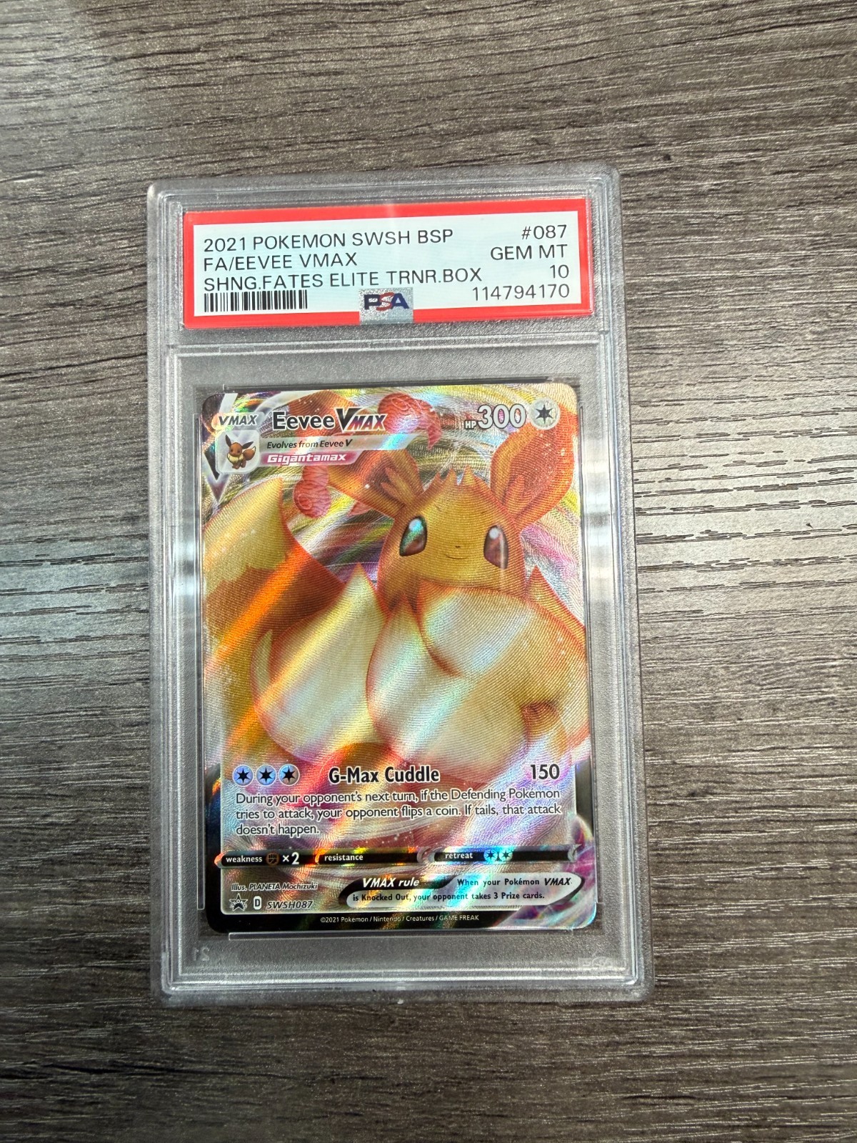 Eevee VMAX 2021 Sword & Shield: Black Star Promo #SWSH087 Shining