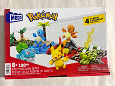 Mega Pokemon Kanto Region Team Building Set Pikachu Charmander 4 Figures