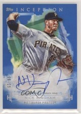 2019 Topps Inception Rookies and Emerging Stars Blue 6/25 Nick Kingham Auto 0g4